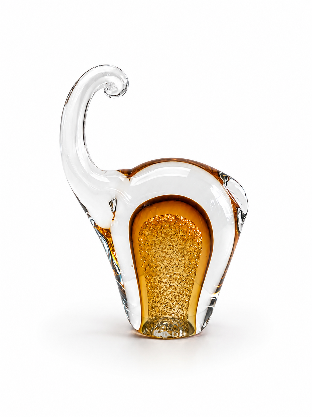 Arabesque d’Or — vase décoratif en verre