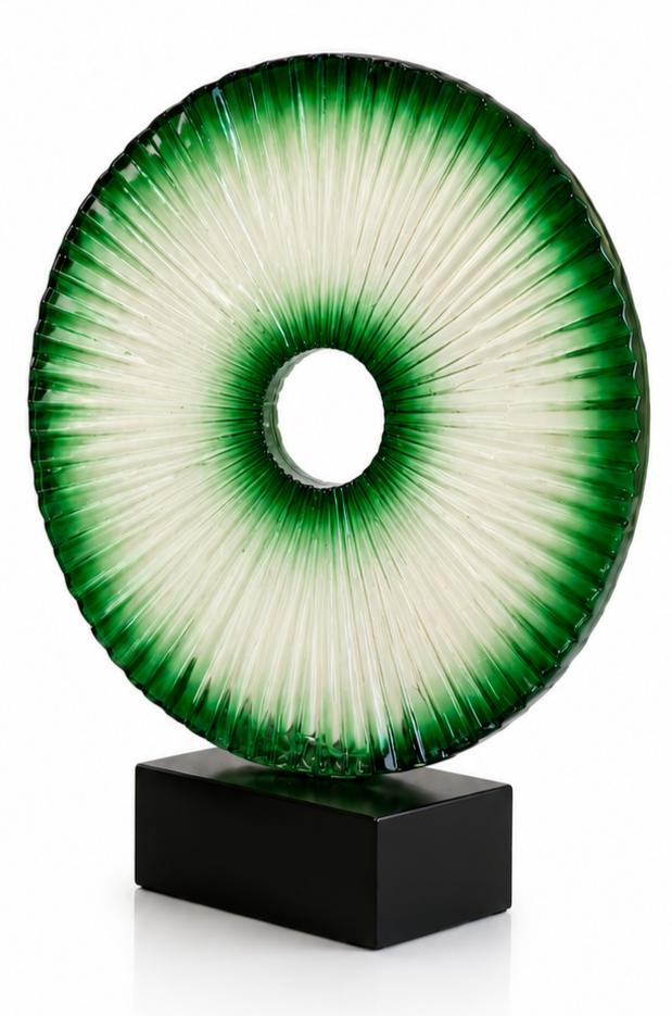 Soleils d’Émeraude — décoration en verre