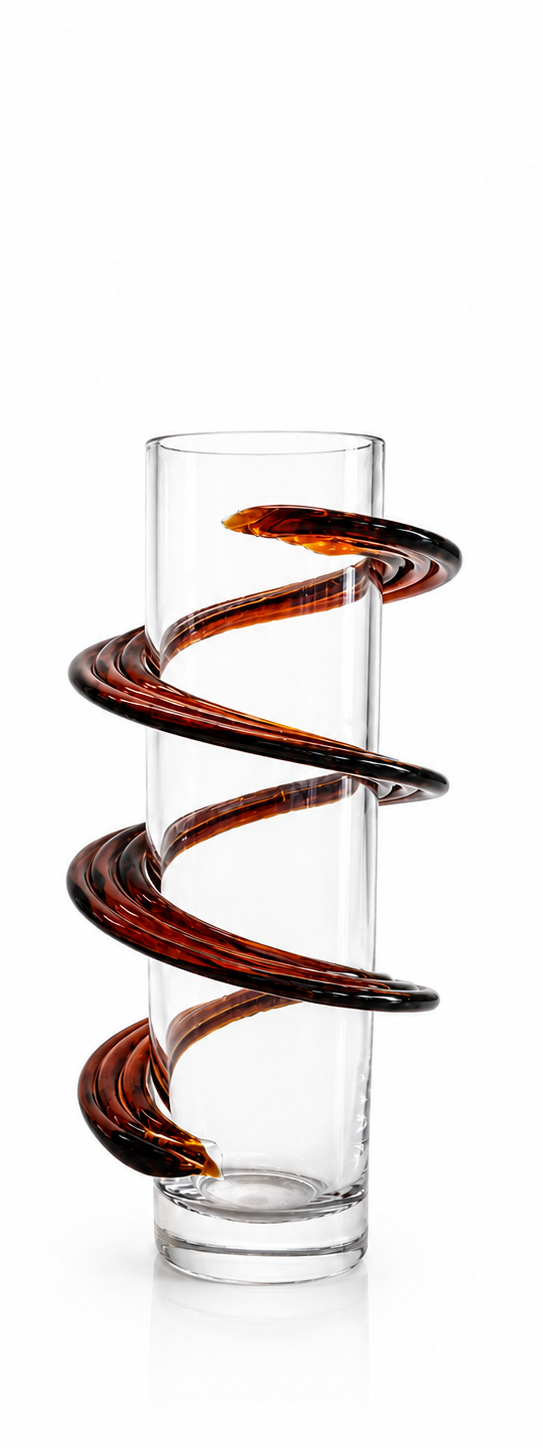 Spirales de Cristal — vases décoratifs
