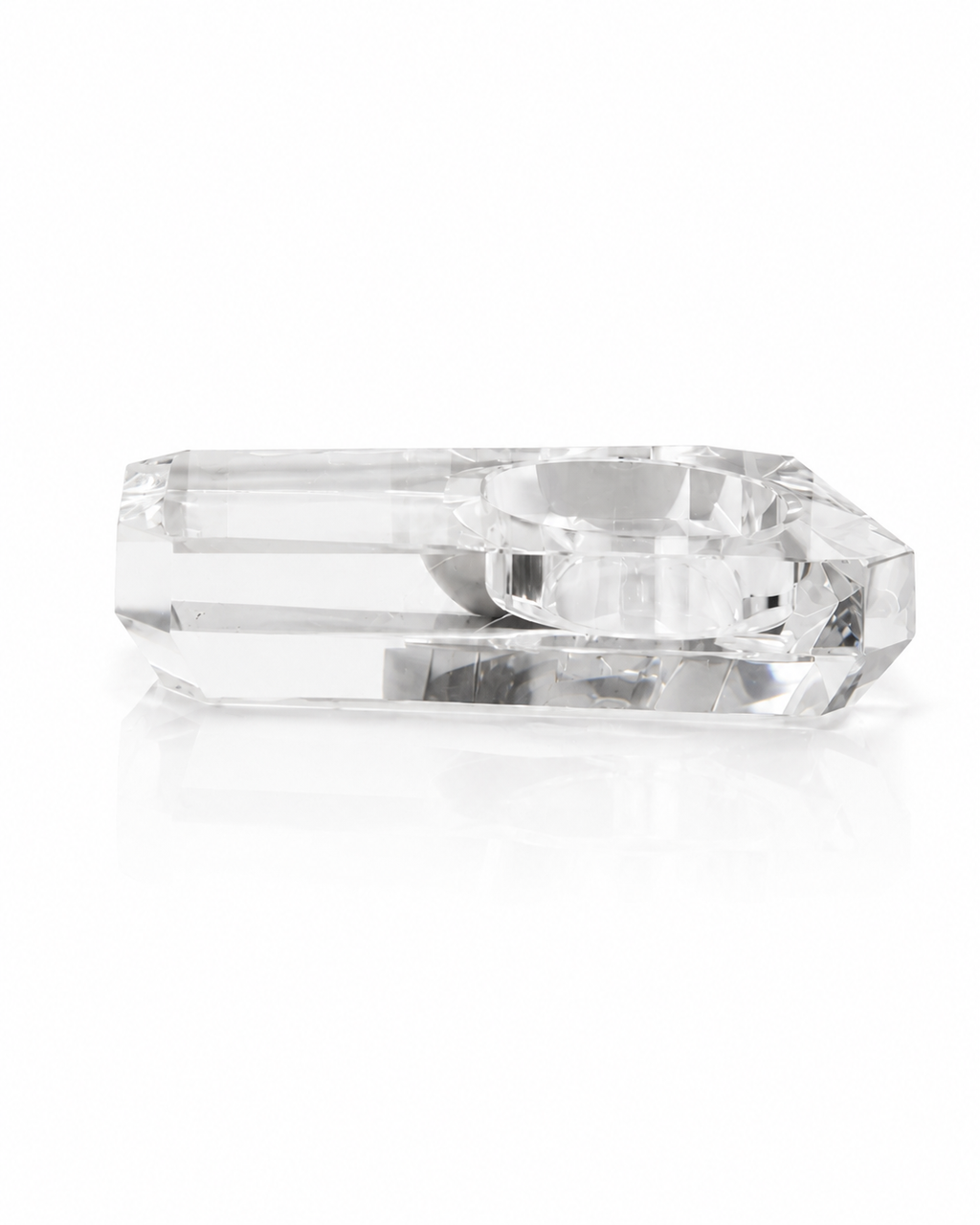 Éclats de Cristal — porte-bougies et cendrier décoratifs