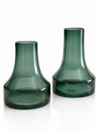 Émeraudes Fluides — vases décoratifs en verre