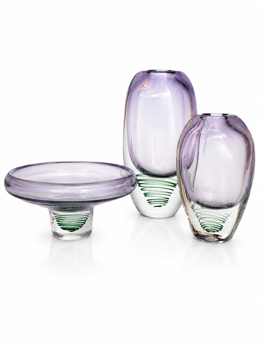 Aurores d’Améthyste — vases décoratifs en verre