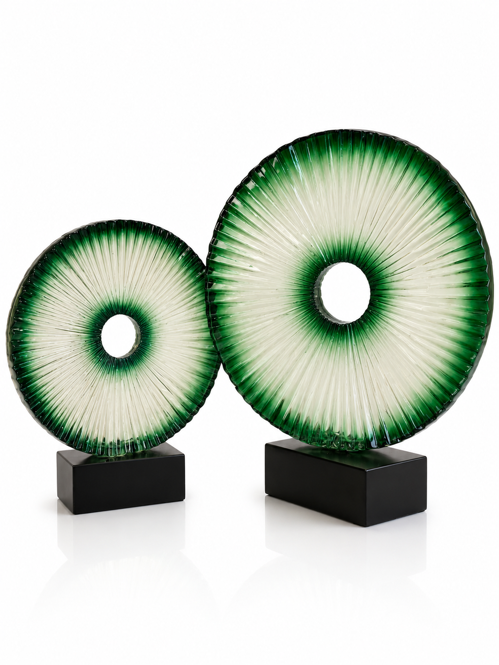 Soleils d’Émeraude — décoration en verre