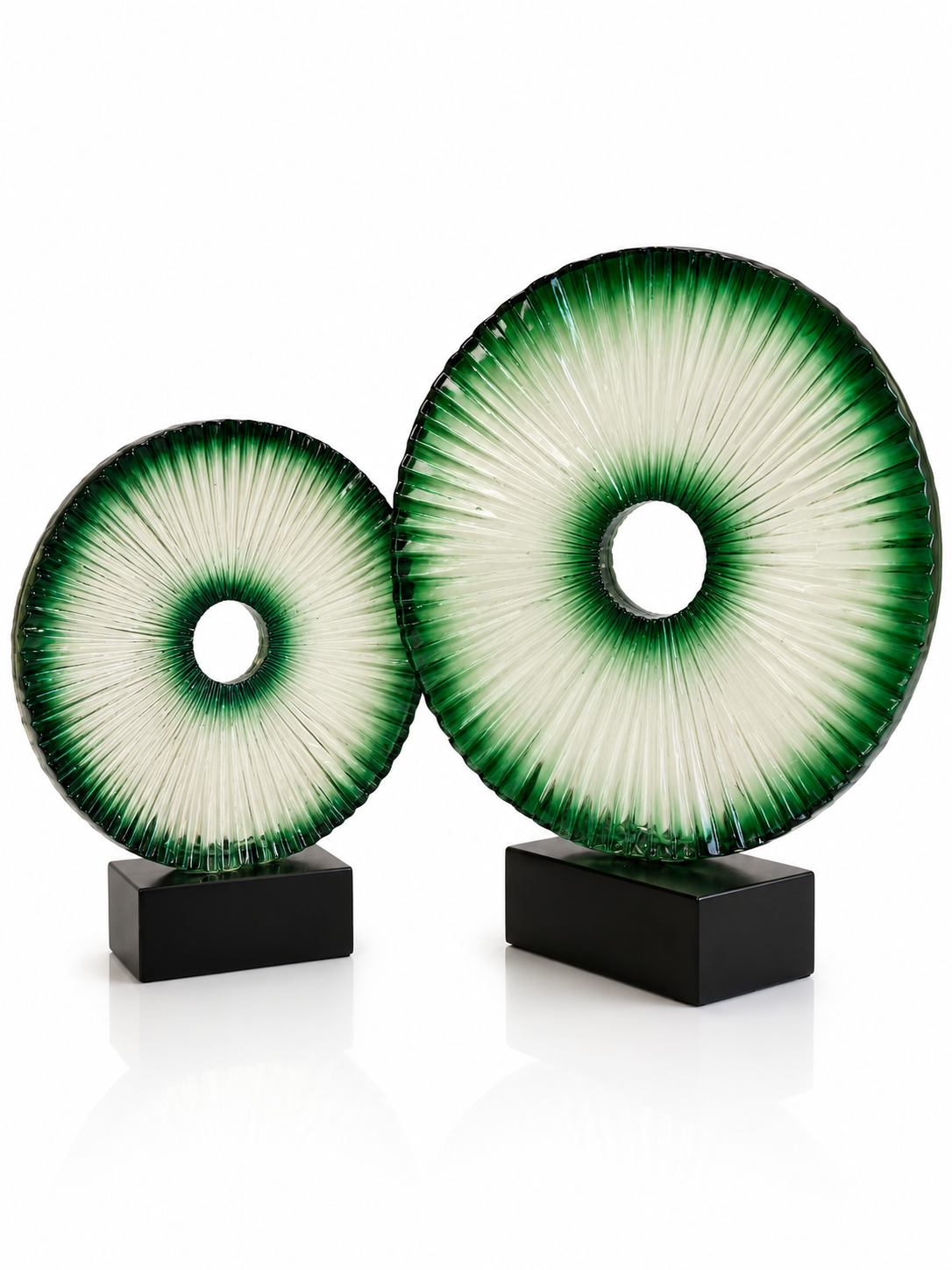 Soleils d’Émeraude — décoration en verre