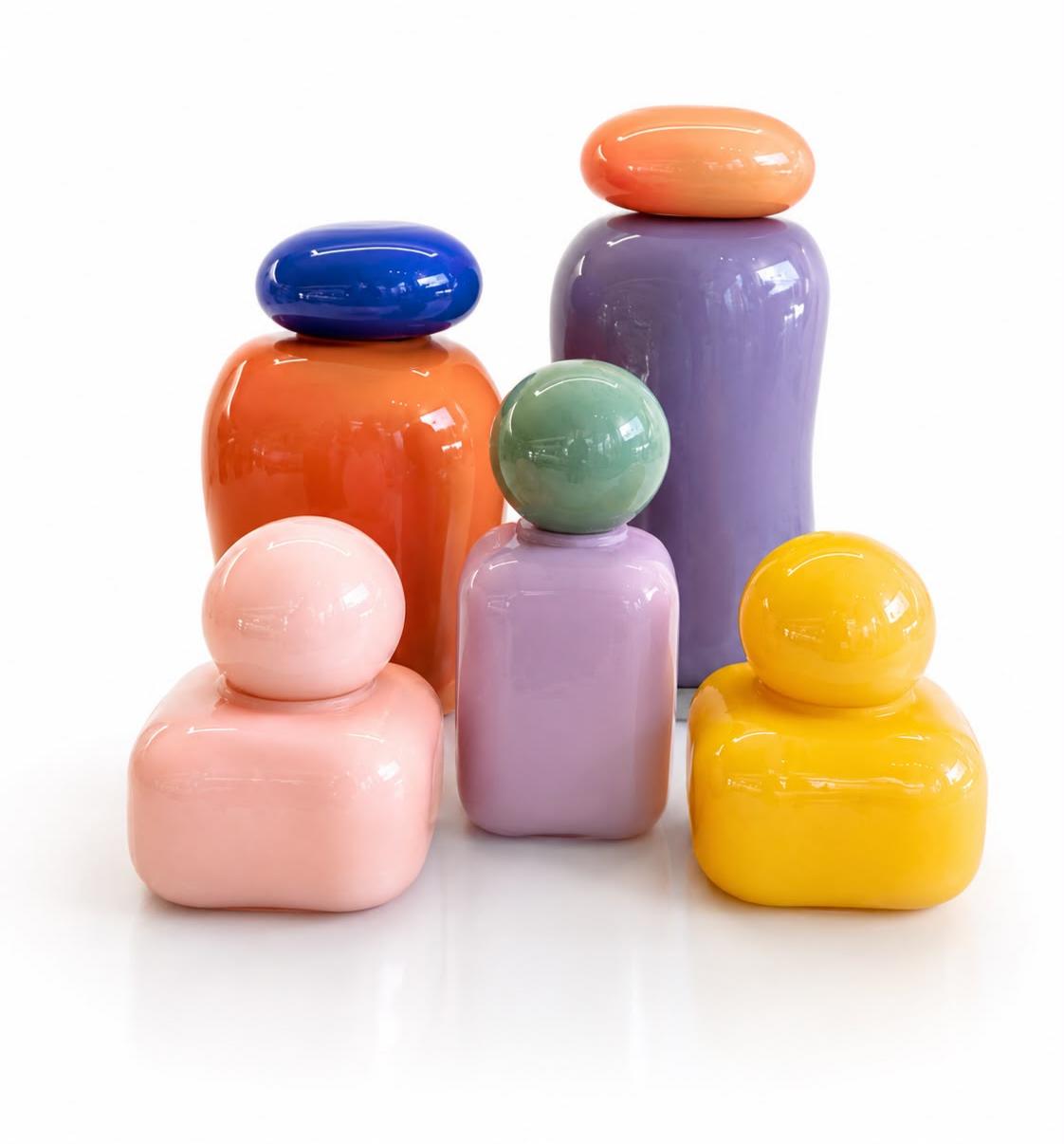 Totems de Couleur — décoration en verre