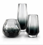Facettes de Nuit — vases décoratifs en cristal