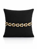 Coussin Tresse Noire