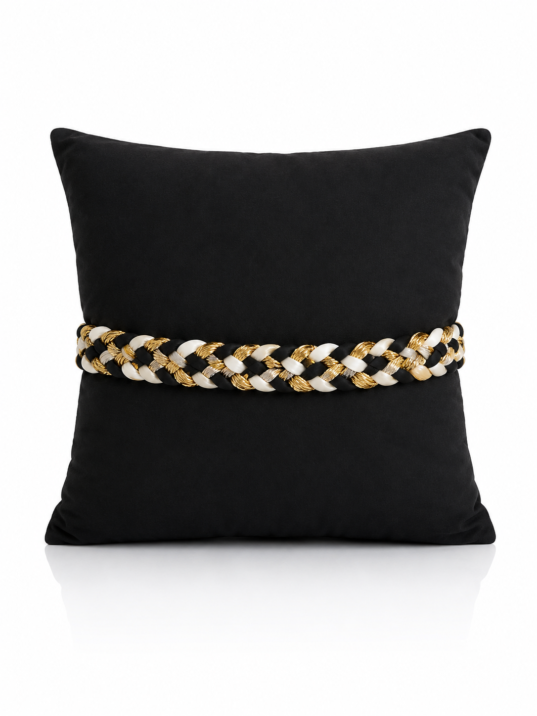 Coussin Tresse Noire