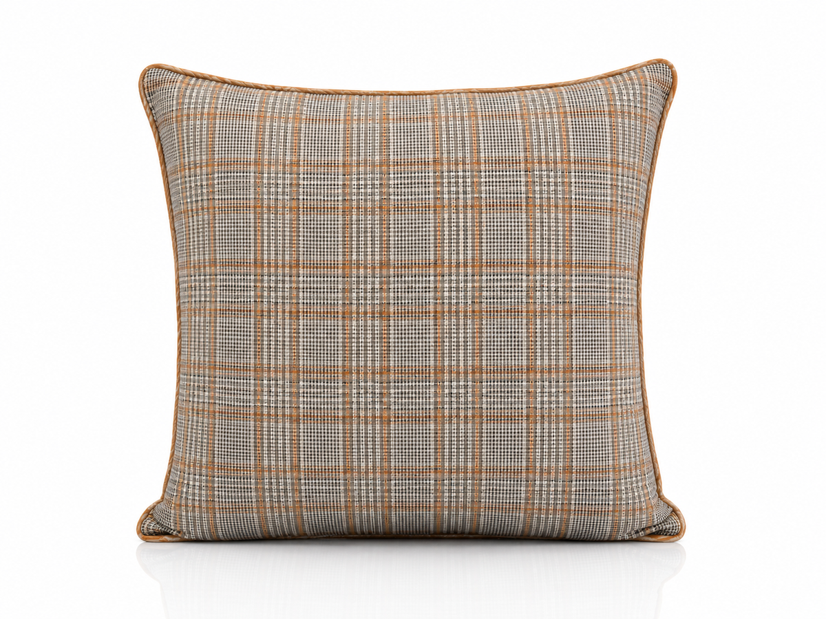 Coussin Prince de Galles Sable