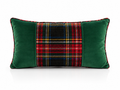 Coussin Tartan Émeraude