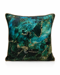 Coussin Abstraction Émeraude