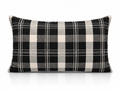 Coussin Carreaux Noir & Ivoire
