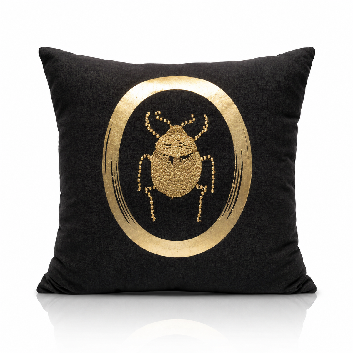 Coussin Scarabée Doré