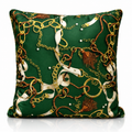 Coussin Chaînes Émeraude