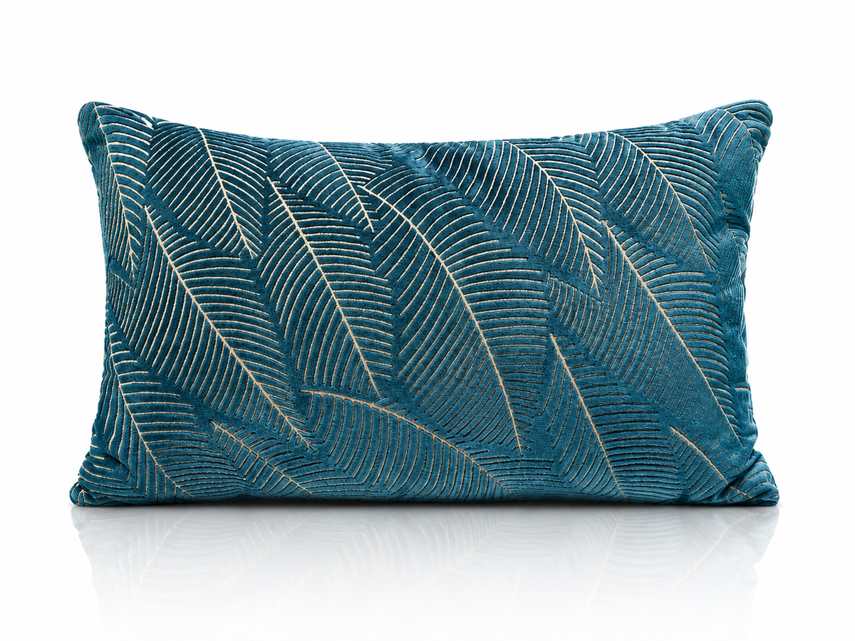 Coussin Plumes Pétrole