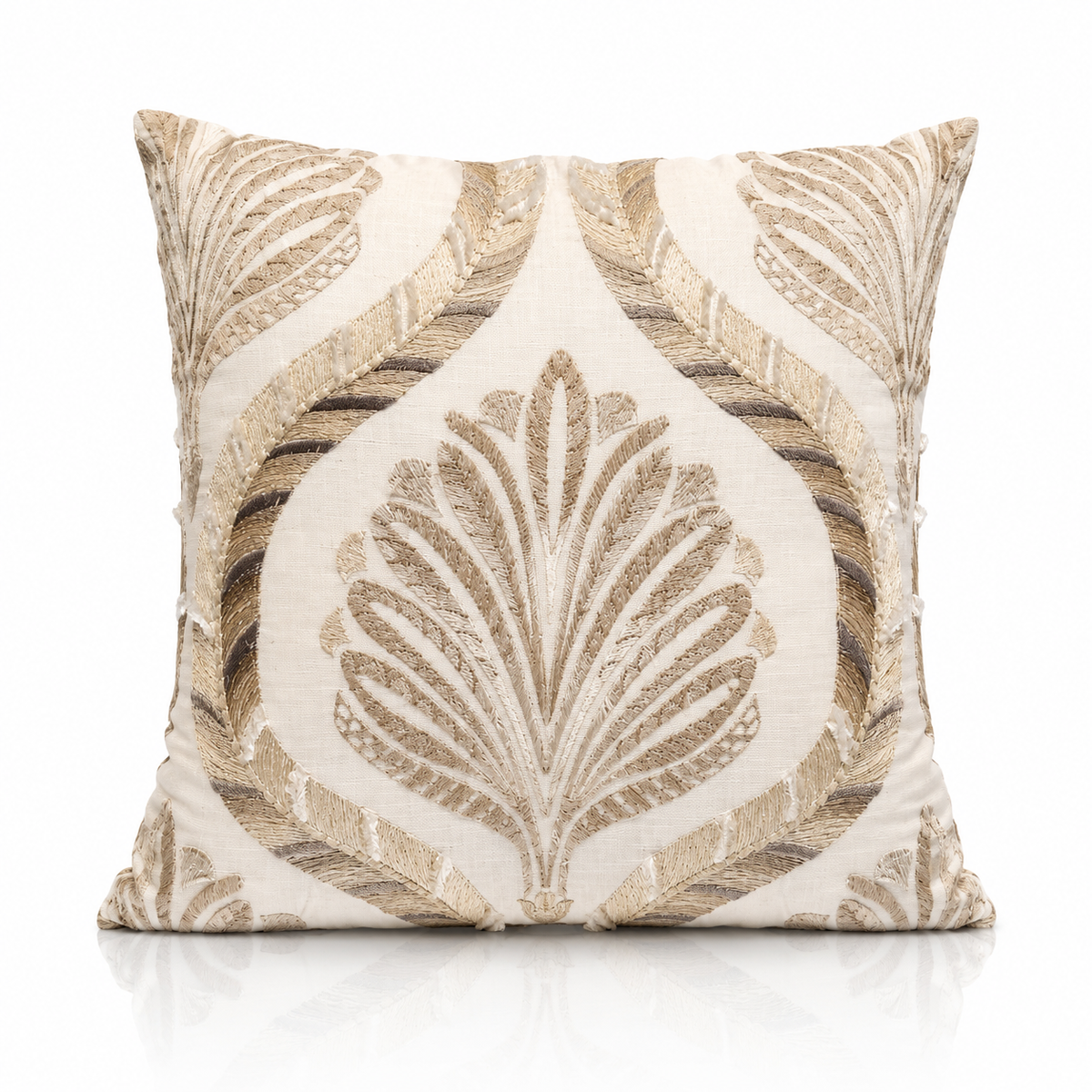 Coussin Palmette Ivoire