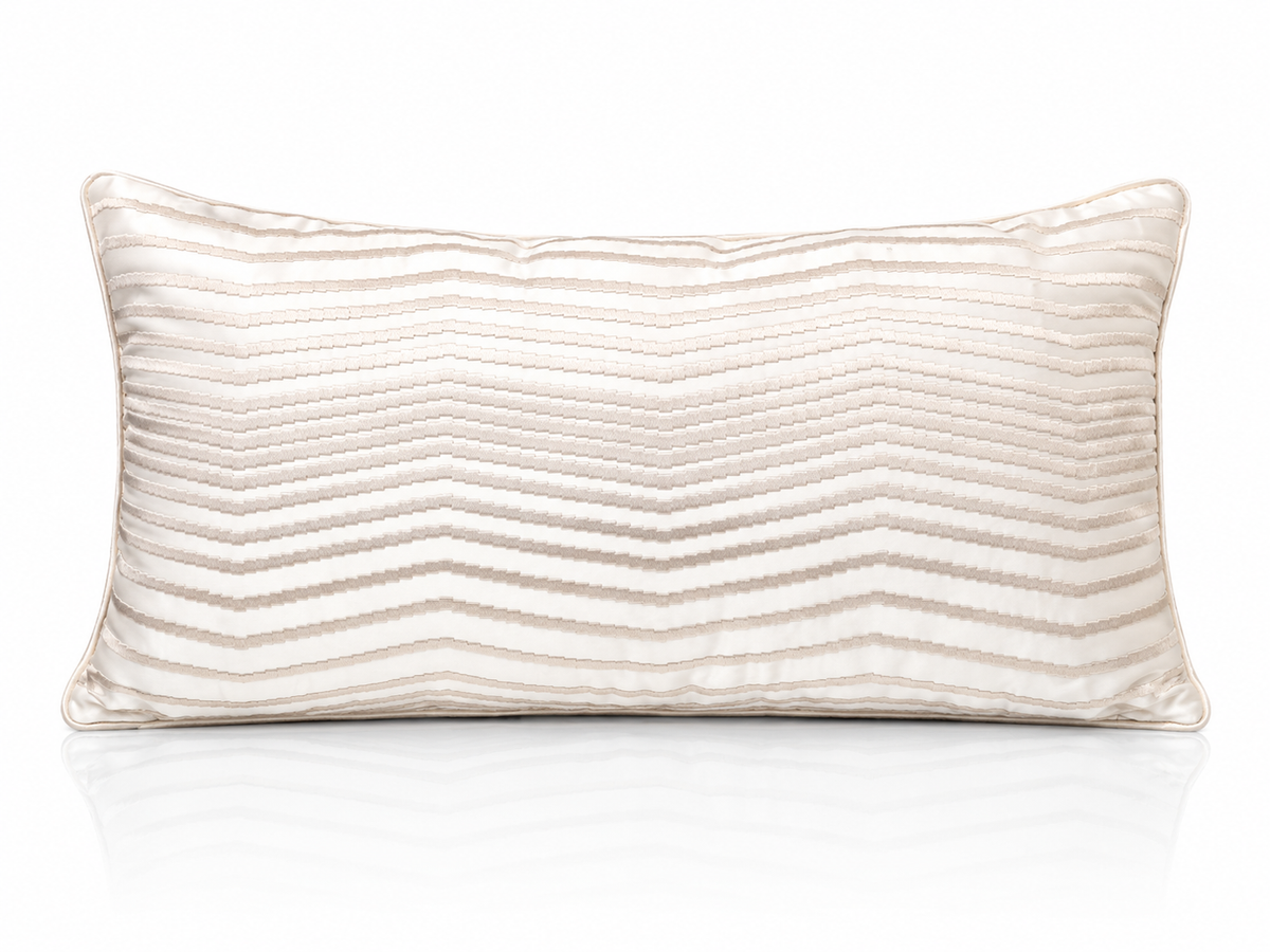 Coussin Ondes Ivoire