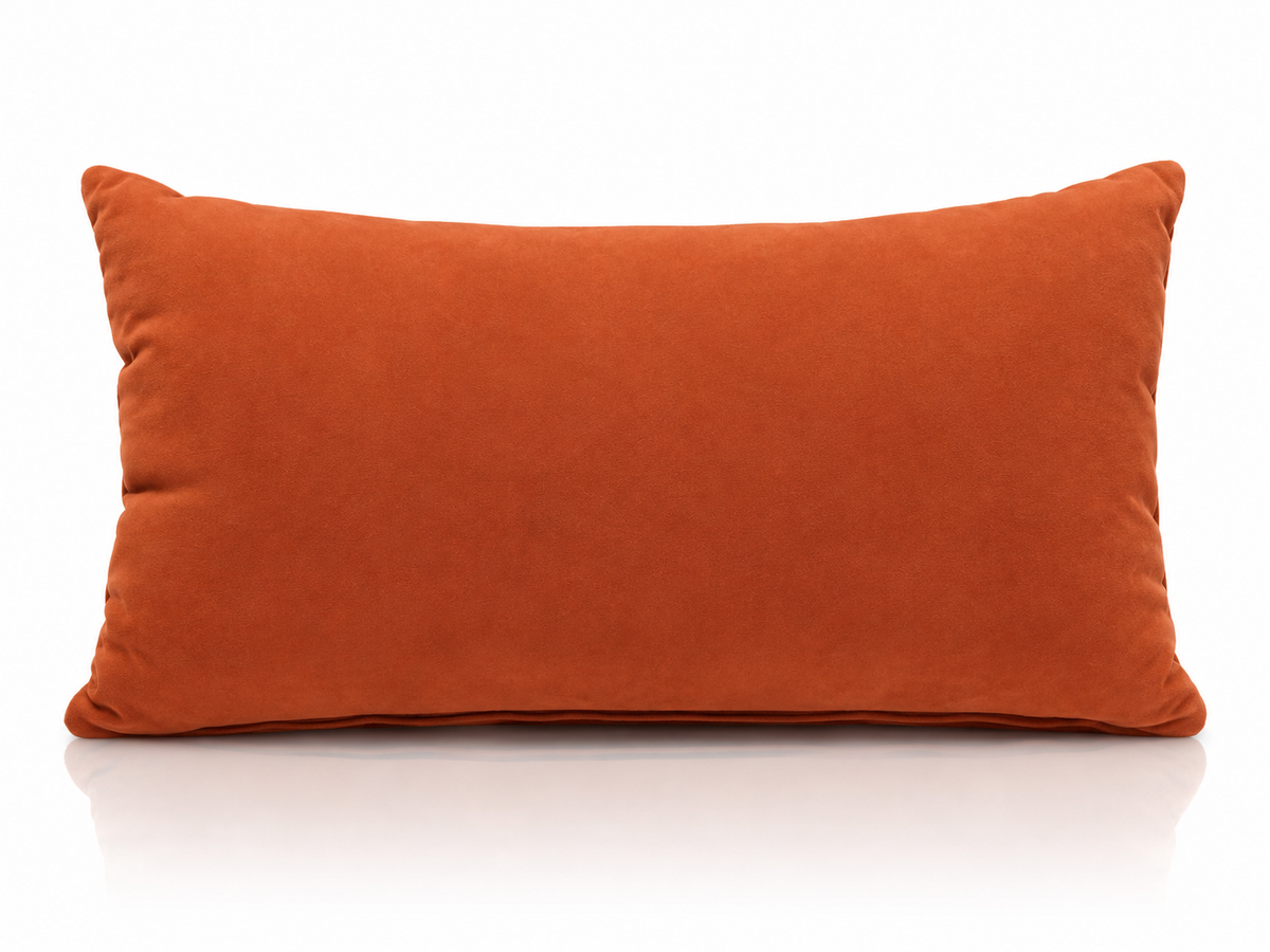 Coussin Velours Terracotta