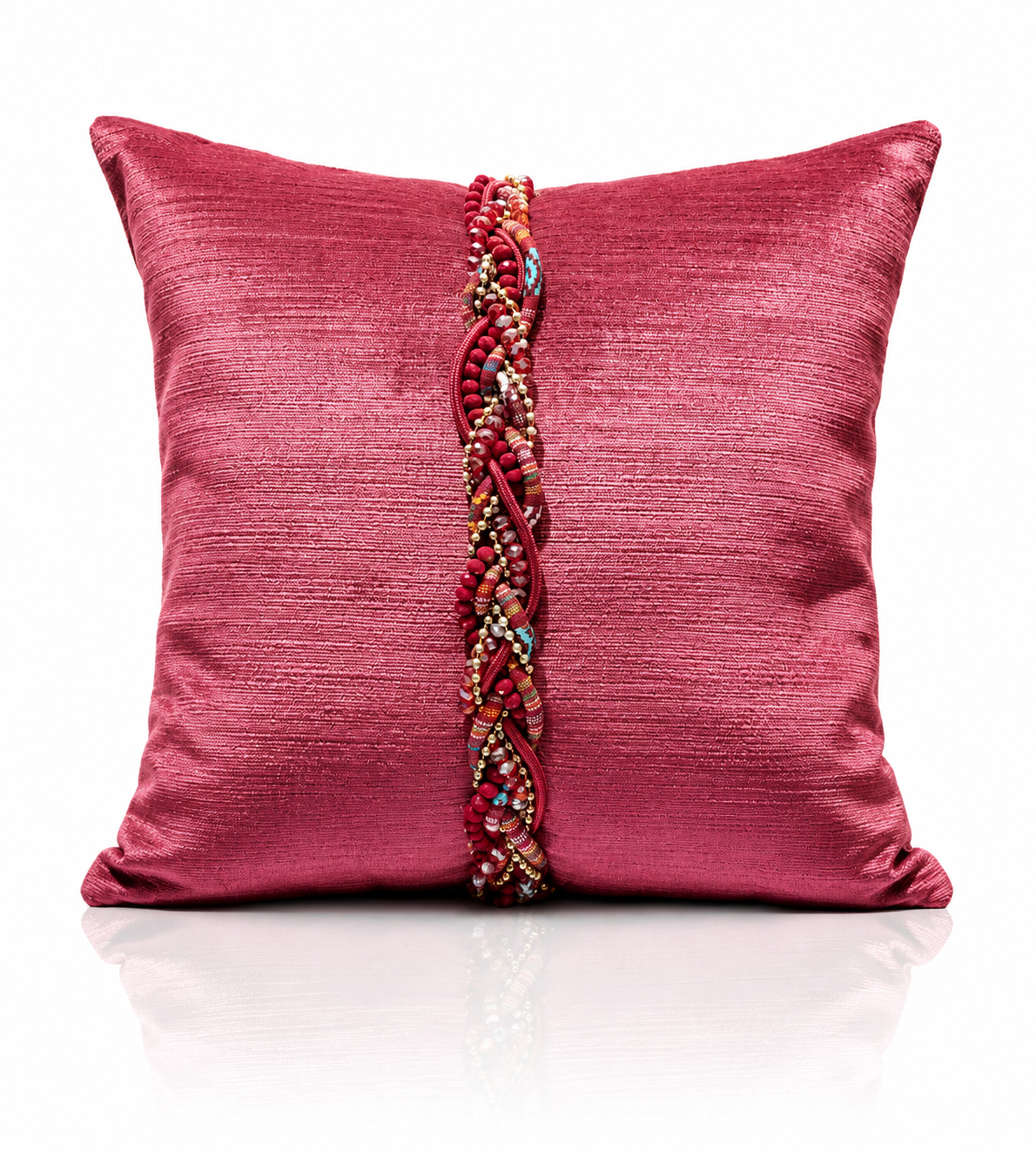 Coussin Ruban Framboise