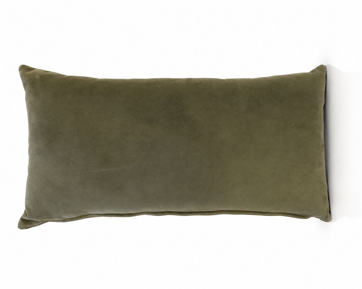 Coussin Velours Olive