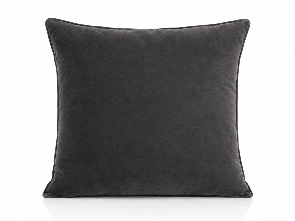 Coussin Velours Graphite