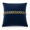 Coussin Ruban Bleu Nuit