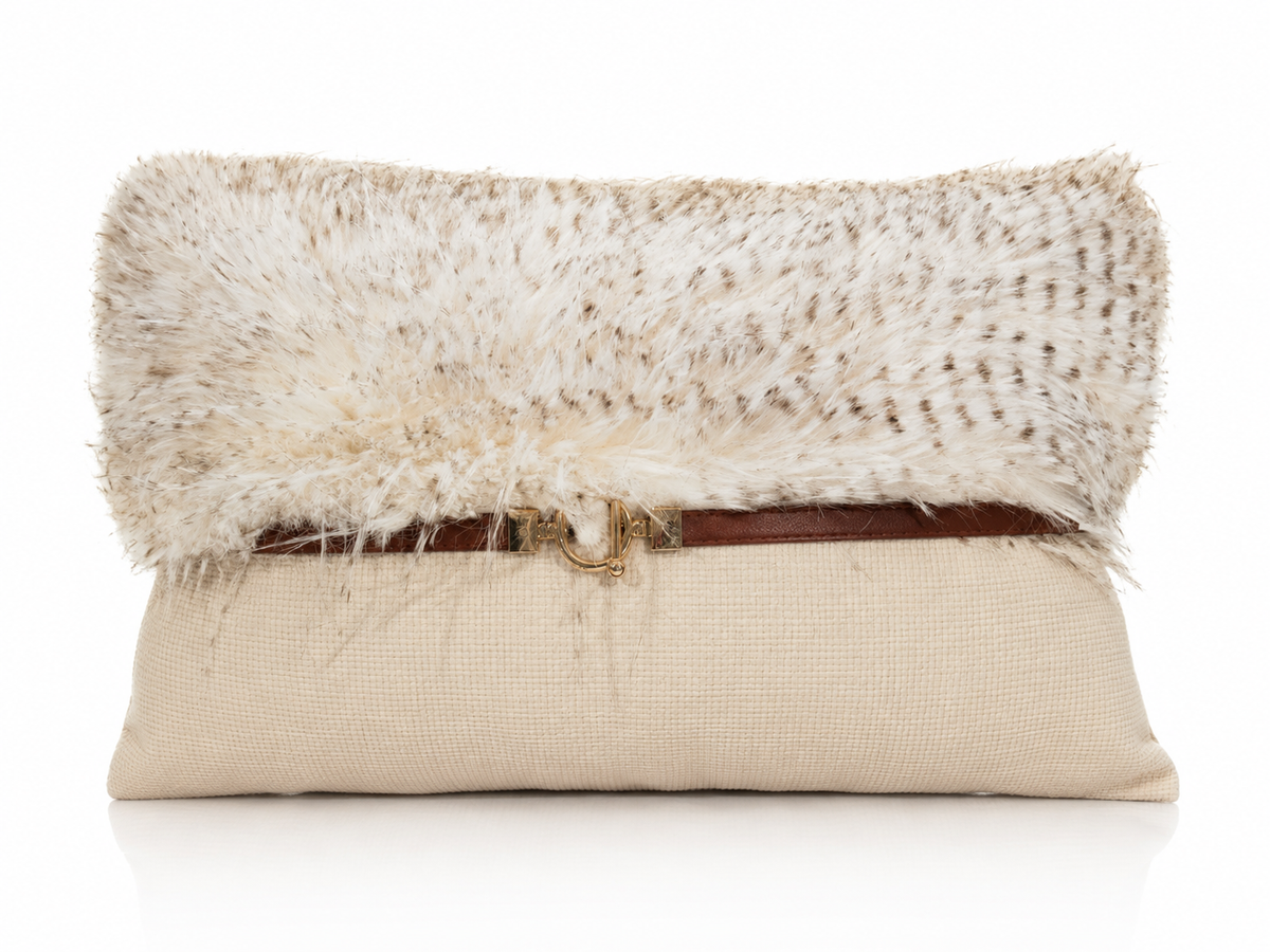 Coussin Fourrure Bohème