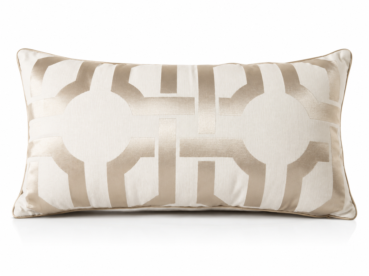 Coussin Géométrie Sable