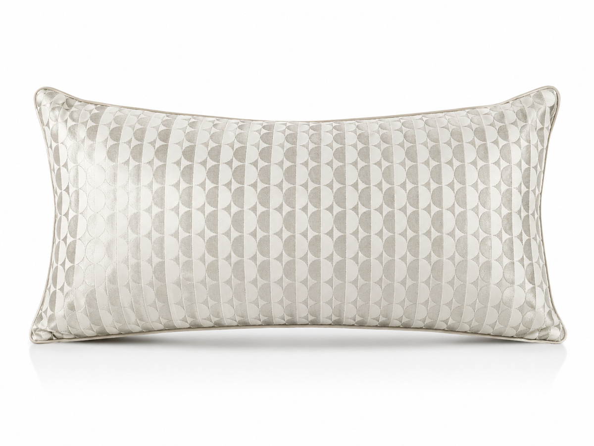 Coussin Broderie Lin Ivoire