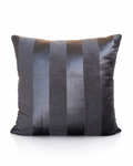 Coussin Rayures Satin Graphite