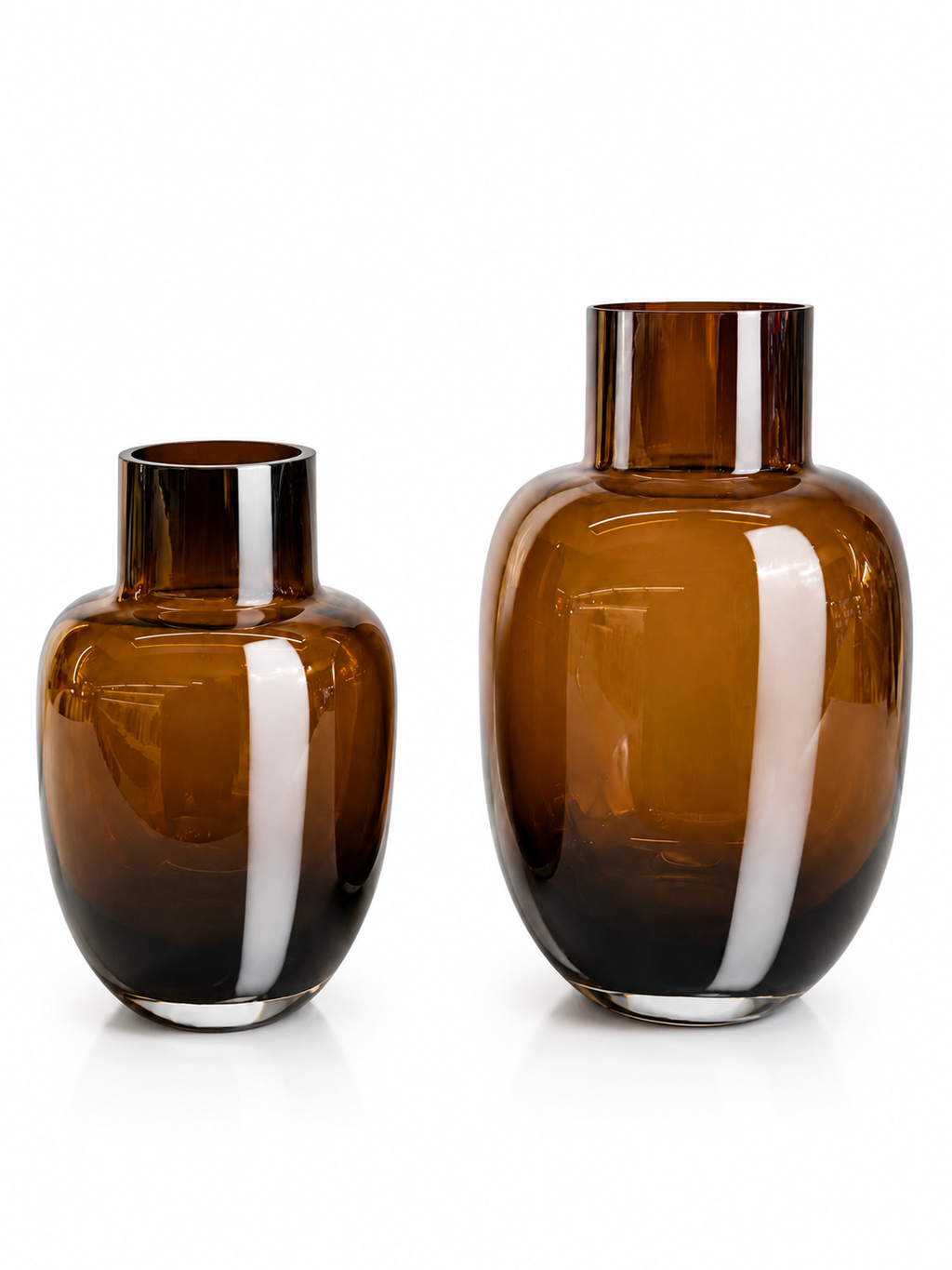 Reflets d’Ambre — vases décoratifs en verre