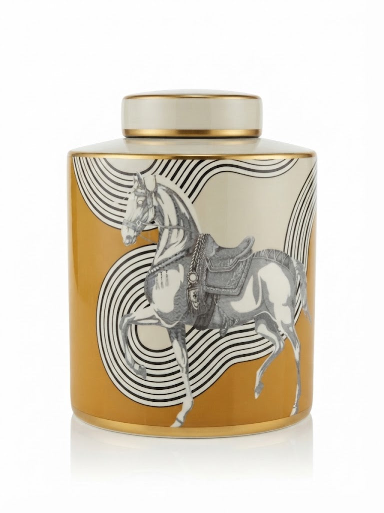 Équestre Graphique — Grand vase