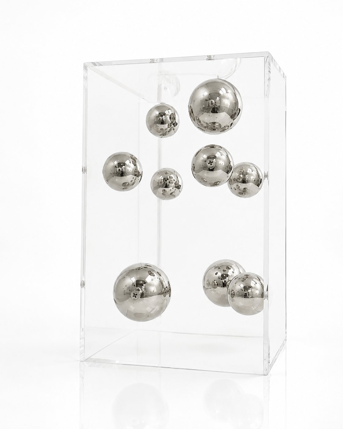 Cube Décoratif Argenté