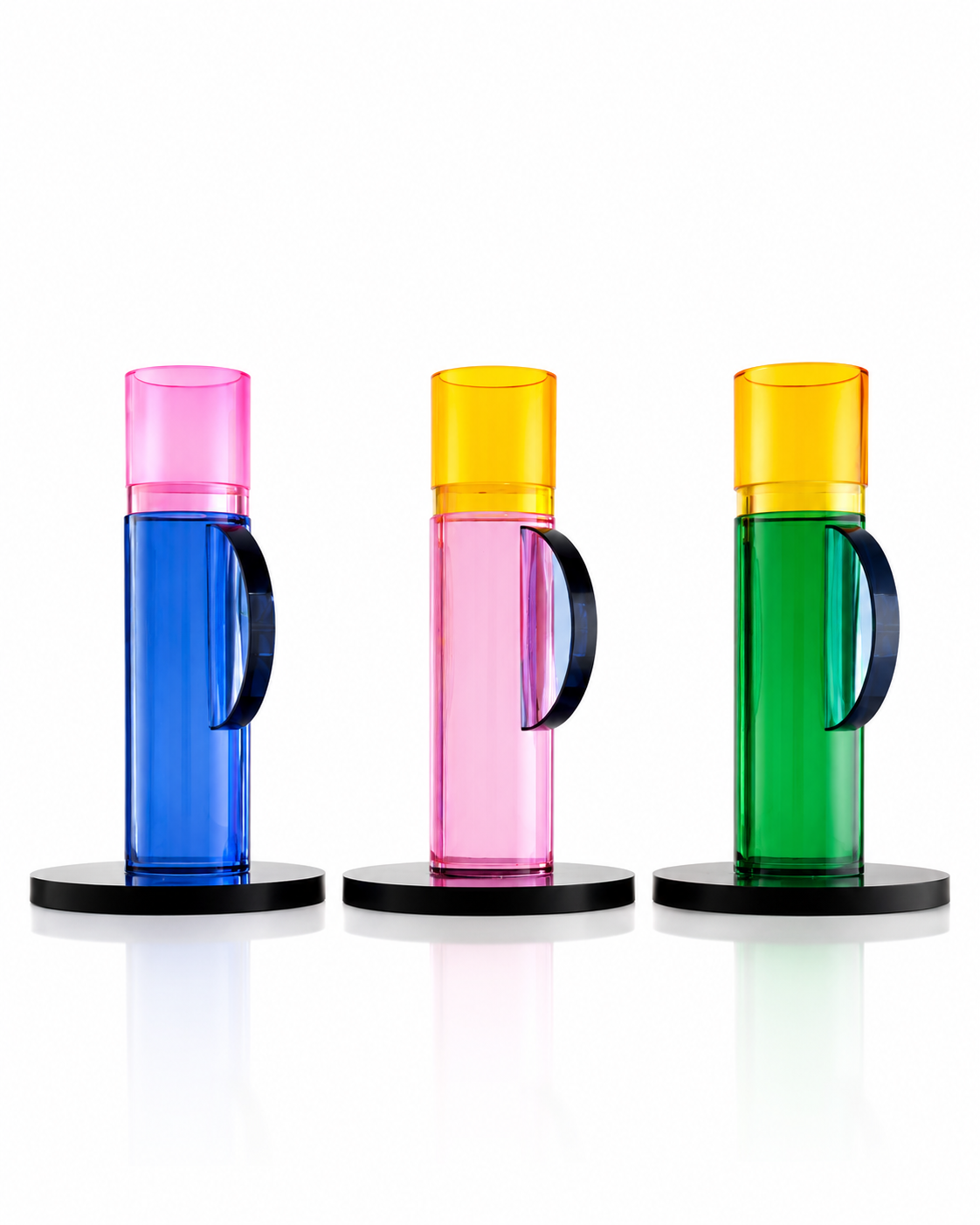 Porte-bougies Colorés en Verre