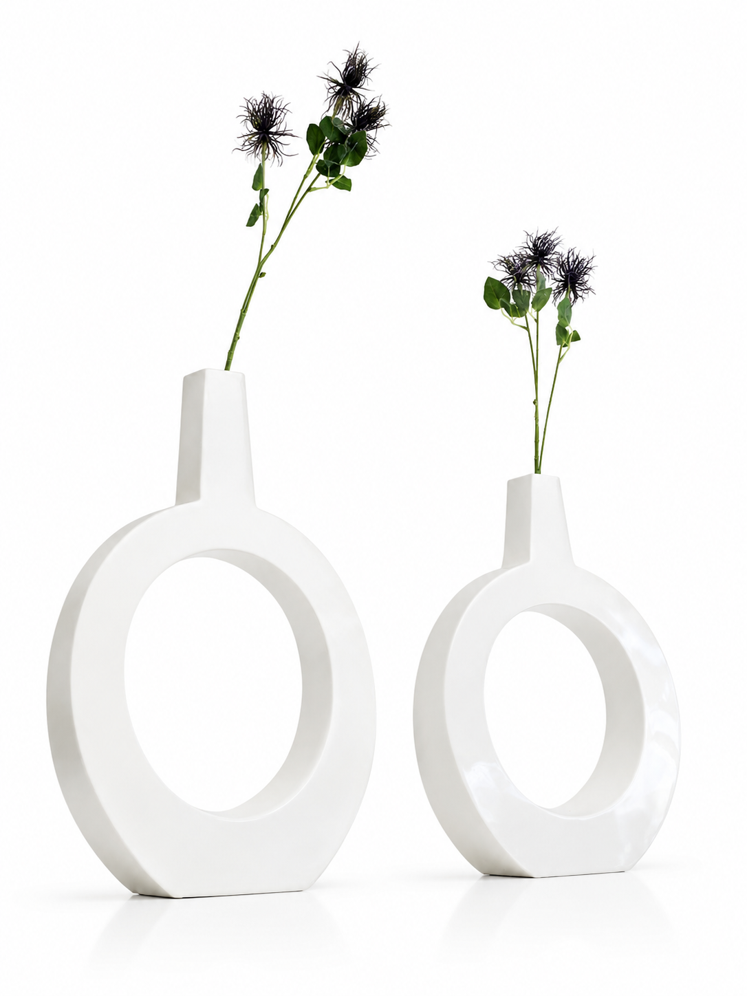 Vases décoratifs en plastique