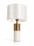 Lampe Colonne Marbre Blanc