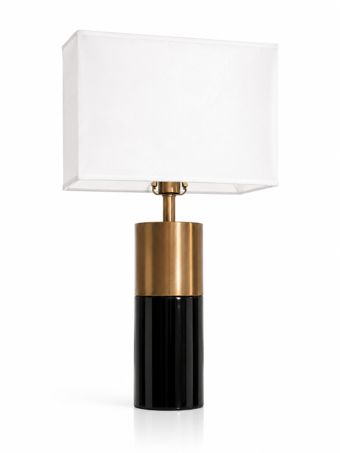 Lampe Colonne Noire et Blanche