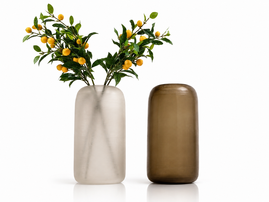 Vases en Verre Fumé