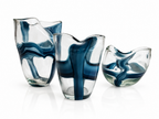 Marées d’Azur — vases décoratifs en verre