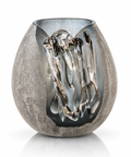 Vase Étreinte Argentée