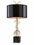 Lampe Noire Sculpturale