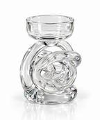 Collection Nœud de Verre - Porte-bougie blanc